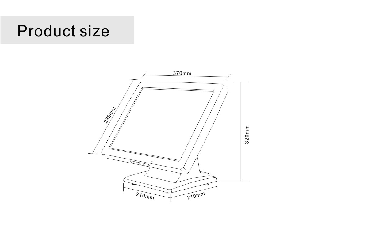 touch LCD for POS