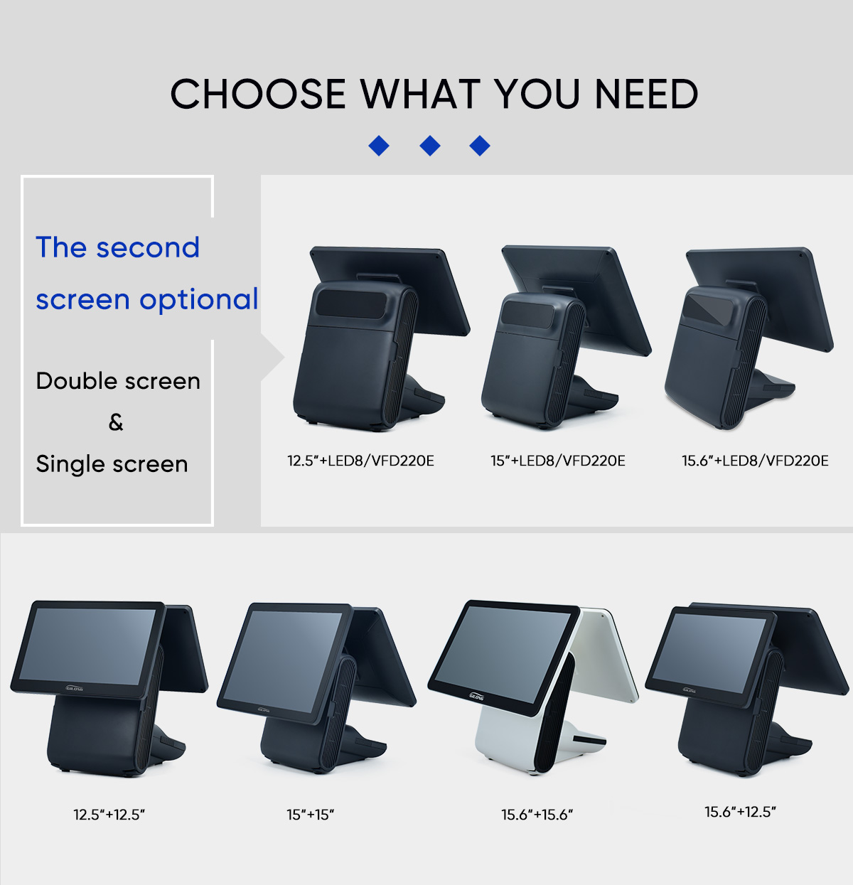 doubl screen pos system
