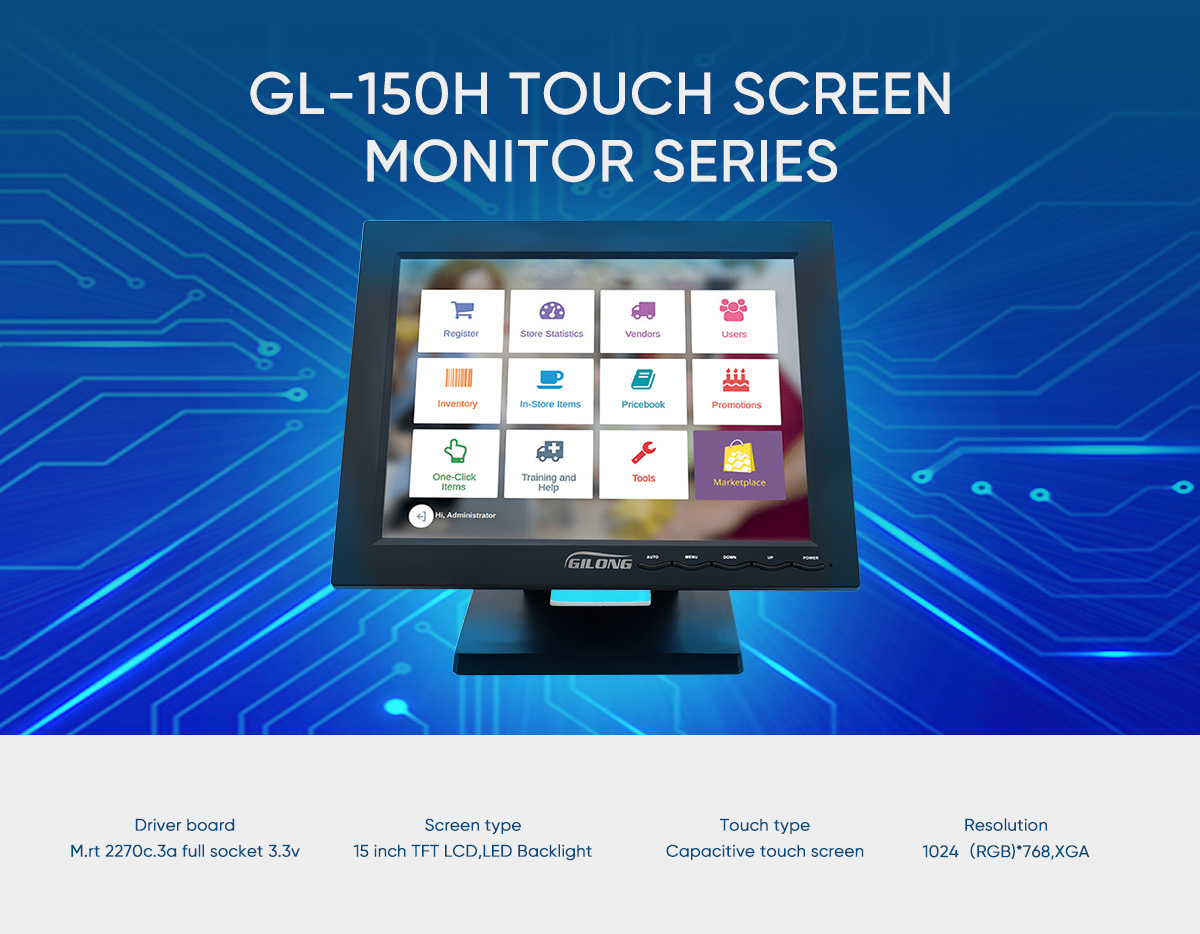 open frame touch screen lcd monitor